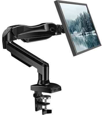 Single Monitor Mount, 13 to 32 Inch Gas Monitor Arm, Adjustable Stand, Vesa Mount with Clamp and Grommet Base - Fits 4.4 to 19.8lbs LCD Computer Monitors