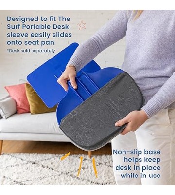 The Surf Cushion, Added Seat Cushion for The Surf Portable Lap Desk, Padded Foam Support for Flexible Seating, Grey (Surf Desk Sold Separately)