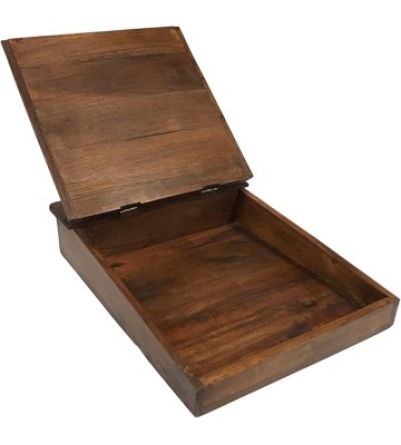 Wood Traveling Writing Lap Desk- Antique Vintage Style