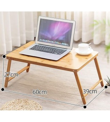 Folding Computer Table, Dining Table, Study Table, Multifunctional Japanese Coffee Table, Low Bamboo Table, for Home Use, Outdoor (Size : 60cm)