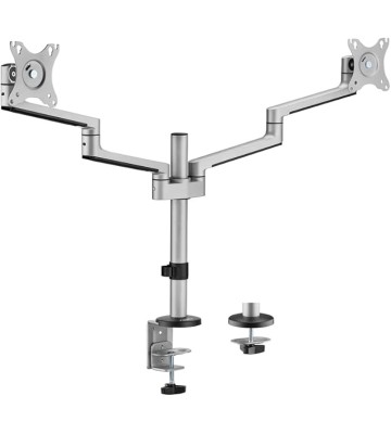 Y10N019-S1 Ergoreach Ep14 Premium Aluminum Articulating Dual-screen Mount Supports Up To T