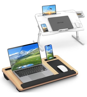 Home Office Lap Desks, Adujustable Laptop Bed Desk and Portable Laptop Lap Desk for Writing Working Reading Eating